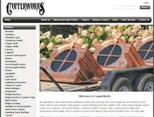 Tablet Screenshot of canadacopperworks.com